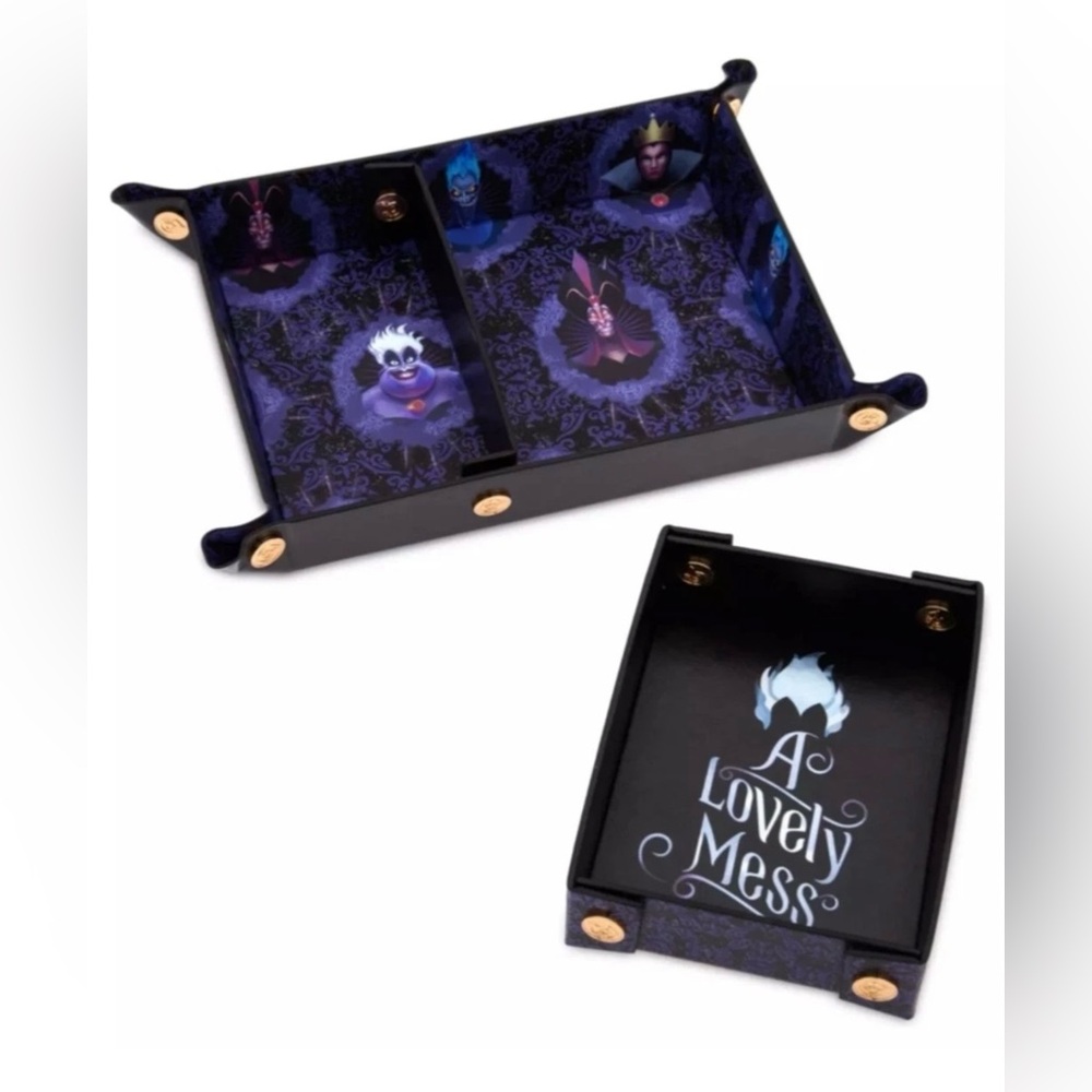 Disney Villains Ursula Jafar Evil Queen Hades Valet Tray Box Accessory Tray